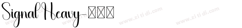 Signal Heavy字体转换
